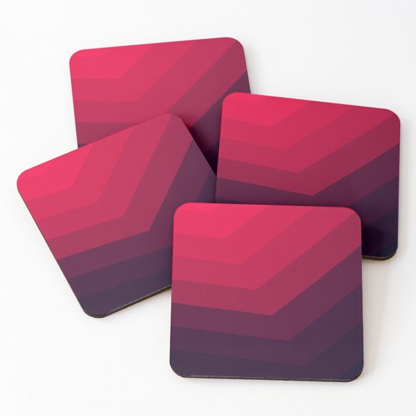 Item preview, Gradient Pink Violet Color Abstract Waves designed and sold by Butterfly-Dream.