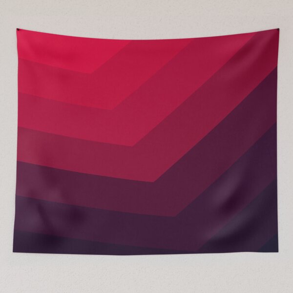 Item preview, Gradient Pink Violet Color Abstract Waves designed and sold by Butterfly-Dream.