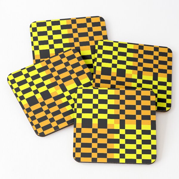Item preview, Tiger Bumblebee Pixel Orange Yellow and Black Designs Camouflage Repeating Retro Vintage Patterns designed and sold by TeachUrb.