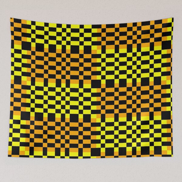 Item preview, Tiger Bumblebee Pixel Orange Yellow and Black Designs Camouflage Repeating Retro Vintage Patterns designed and sold by TeachUrb.