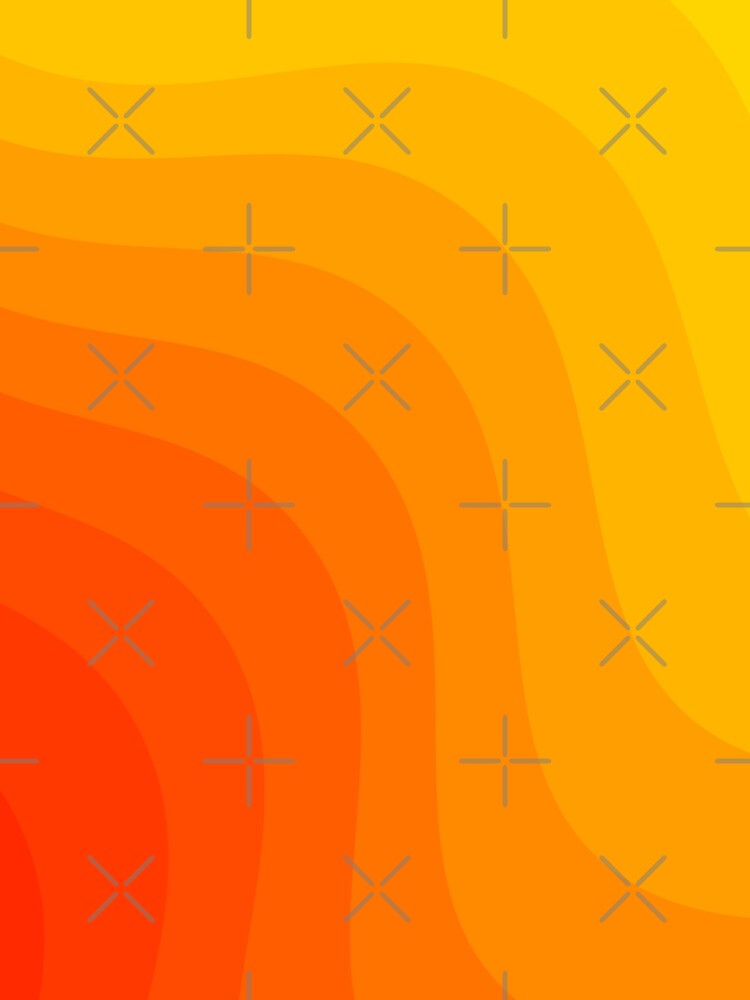 Thumbnail 4 of 4, A-Line Dress, Gradient Orange Red Color Abstract Waves designed and sold by Butterfly-Dream.