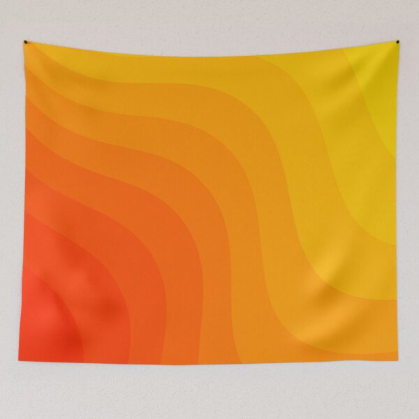 Item preview,  Gradient Orange Red Color Abstract Waves designed and sold by Butterfly-Dream.