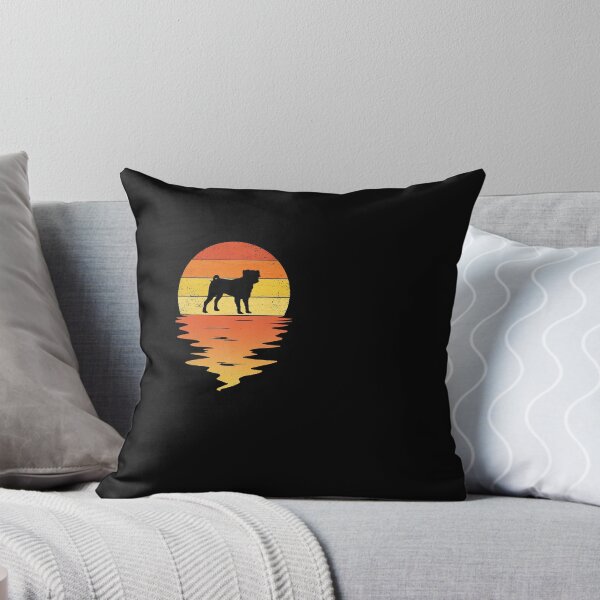 Item preview, Pug shirt 70s vintage retro sunset Pug designed and sold by CharlotteHicks.