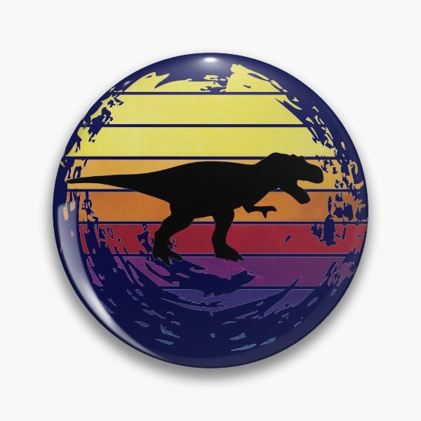 Item preview, Dinosaur trex on retrostyle retro background  designed and sold by ChatterFox.