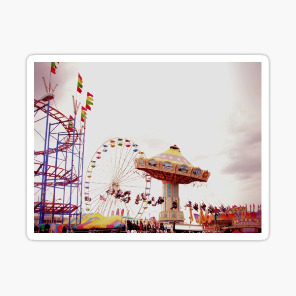 Cute Theme Park Stickers Redbubble - welcome to sonics amusement park roblox
