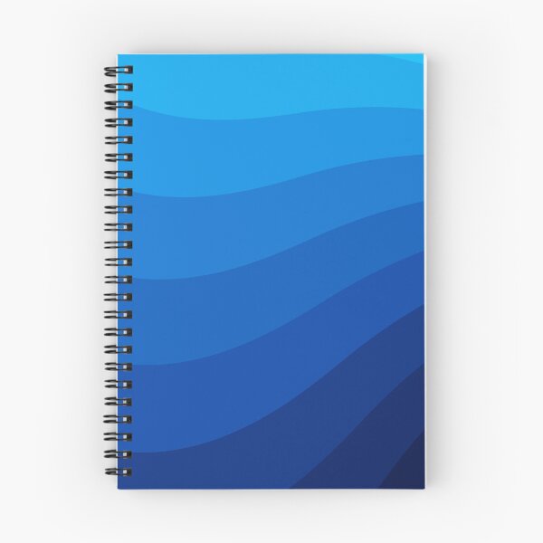 Item preview, Gradient Dark and light Blue Color Abstract Waves designed and sold by Butterfly-Dream.