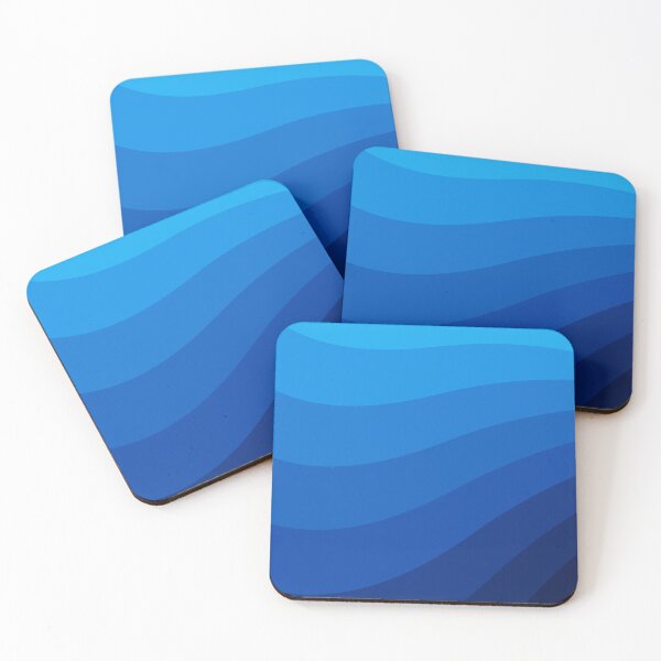 Item preview, Gradient Dark and light Blue Color Abstract Waves designed and sold by Butterfly-Dream.