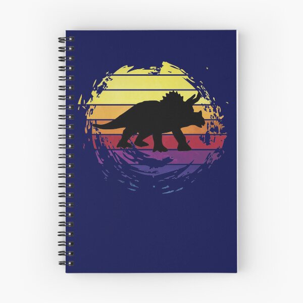 Item preview, Dinosaur Triceratops animal on retrostyle retro background designed and sold by ChatterFox.