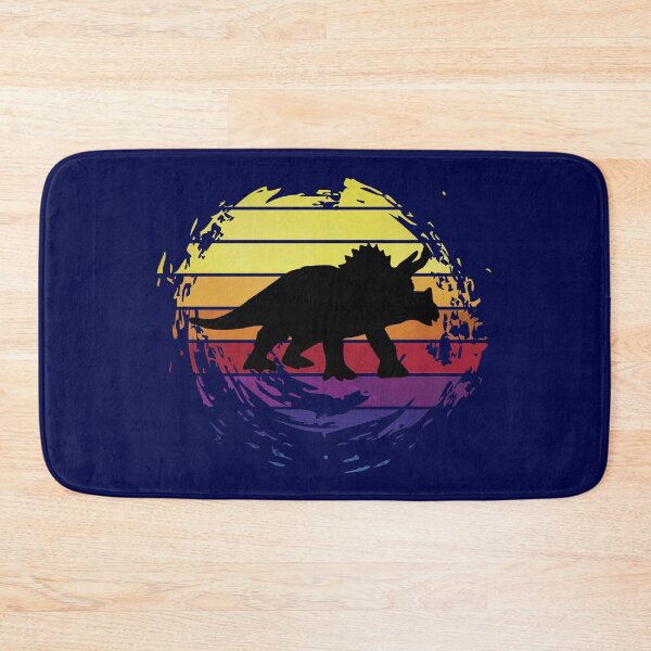 Item preview, Dinosaur Triceratops animal on retrostyle retro background designed and sold by ChatterFox.