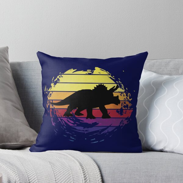 Item preview, Dinosaur Triceratops animal on retrostyle retro background designed and sold by ChatterFox.