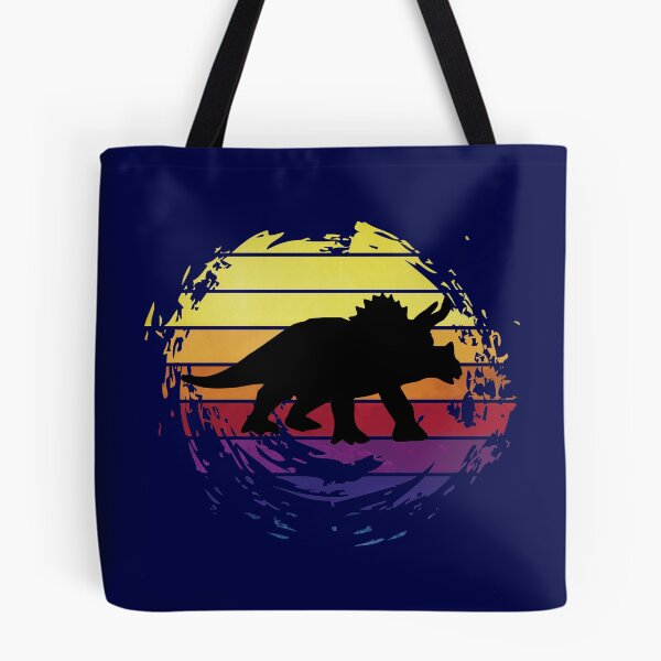Item preview, Dinosaur Triceratops animal on retrostyle retro background designed and sold by ChatterFox.