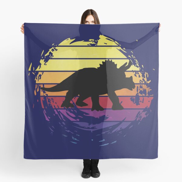 Item preview, Dinosaur Triceratops animal on retrostyle retro background designed and sold by ChatterFox.