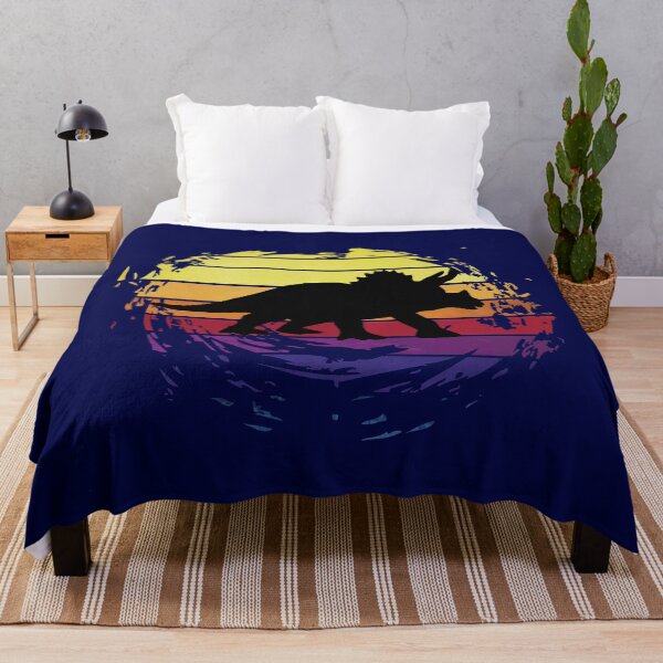 Item preview, Dinosaur Triceratops animal on retrostyle retro background designed and sold by ChatterFox.