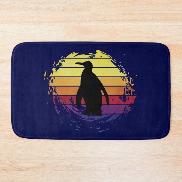 Item preview, Penguin animal on retrostyle retro background designed and sold by ChatterFox.