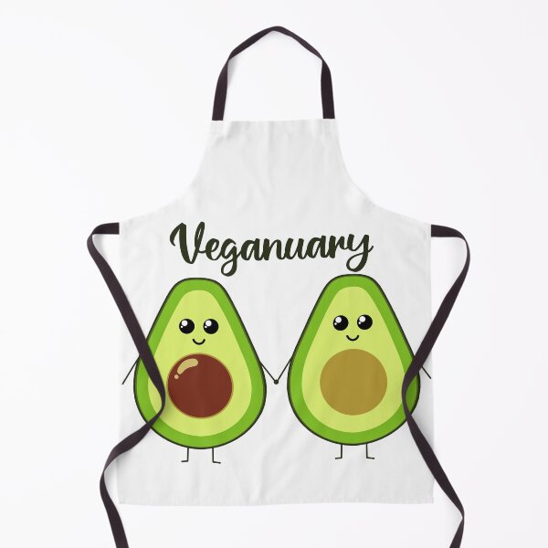 Item preview, Veganuary | cute avocado holding hands designed and sold by felinefeelings.