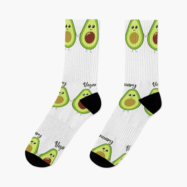 Item preview, Veganuary | cute avocado holding hands designed and sold by felinefeelings.