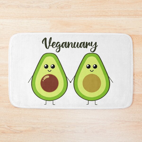 Item preview, Veganuary | cute avocado holding hands designed and sold by felinefeelings.