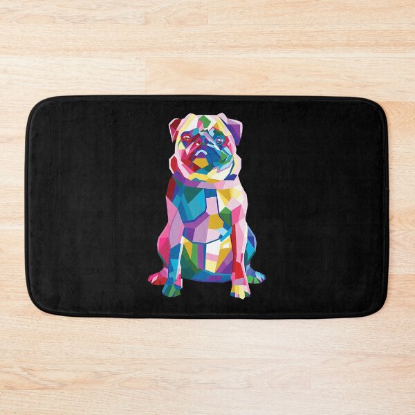 Artikelvorschau, Mops Hund Mutter Coloful Pop Art Mops entworfen und verkauft von GordonDrummond.