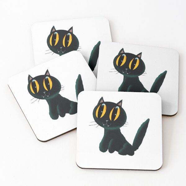 Item preview, Cute black cat designed and sold by Tannerart.