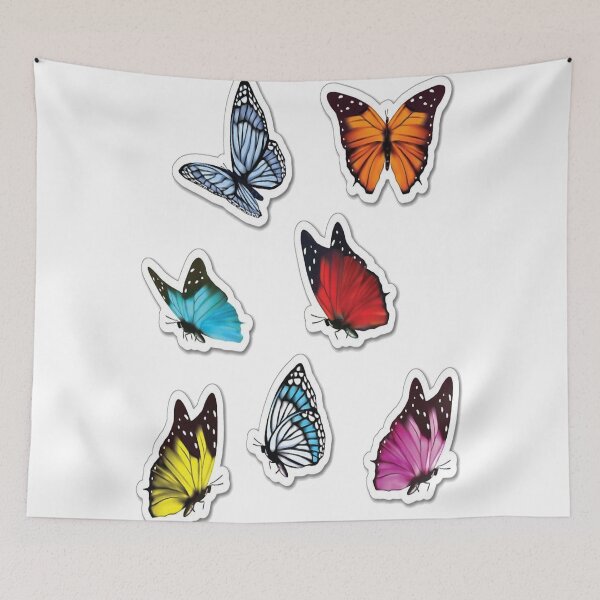 Item preview, cute butterflies stickers/ masks/ stickers/ outfits designed and sold by Jesar.