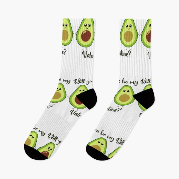 Item preview, Will you be my valentine | cute avocado holding hands designed and sold by felinefeelings.