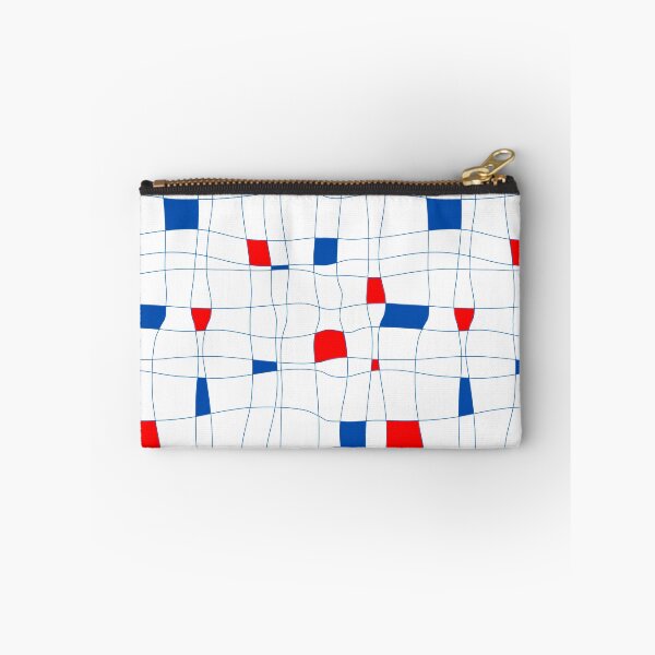 Item preview, Blue and Red Asymmetrical Rectangles designed and sold by LamaraK.