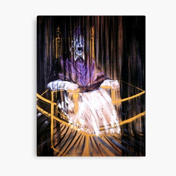 Francis Bacon - Study after Velázquezs Portrait of Pope Innocent X Canvas Print
