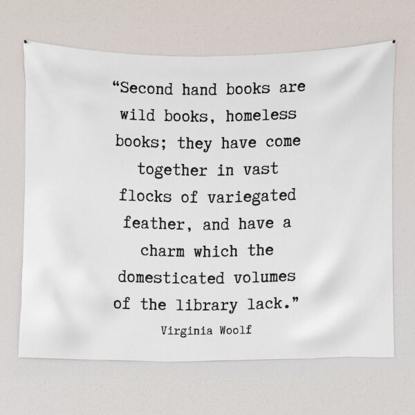 Item preview, Virginia Woolf book typewriter quote designed and sold by WanderAesthetic.