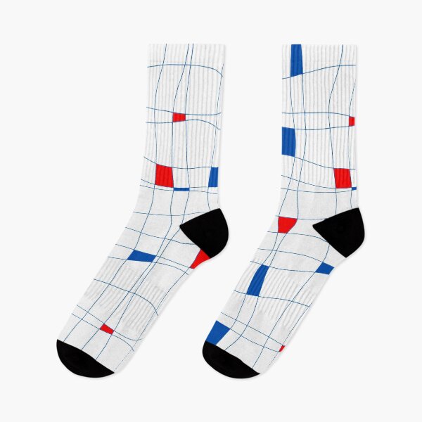 Item preview, Blue and Red Asymmetrical Rectangles designed and sold by LamaraK.