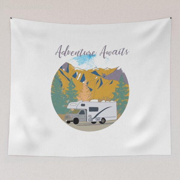 Item preview, Adventure awaits Motorhome  designed and sold by Leatextileart.