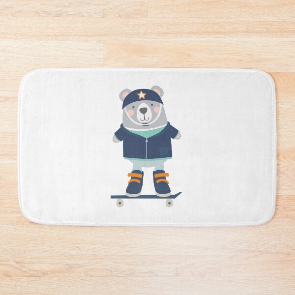 Item preview, Skater Bear on Skateboard designed and sold by LouiseFranksArt.