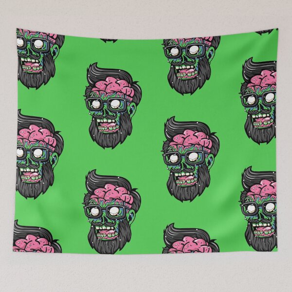 Item preview, Zombie Hipster Skull || Cartoon Graffiti Style Design designed and sold by Ninjawhere.