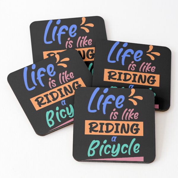 Item preview, Life is like riding a bicycle, Bikes Biker Cyclist Retro Gift Idea designed and sold by AS-Shirts.