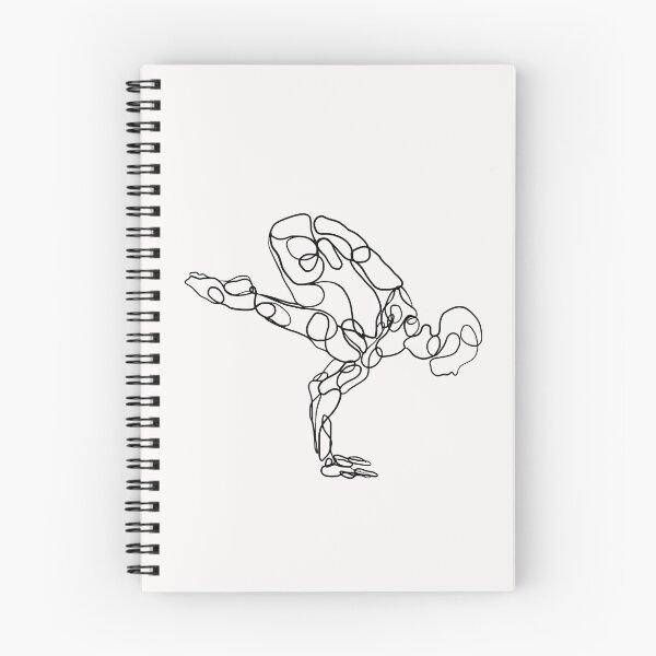 Item preview, Contour Line Yoga-Crane Pose 1  designed and sold by FranksArtWorld.