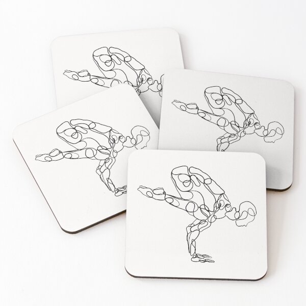 Item preview, Contour Line Yoga-Crane Pose 1  designed and sold by FranksArtWorld.