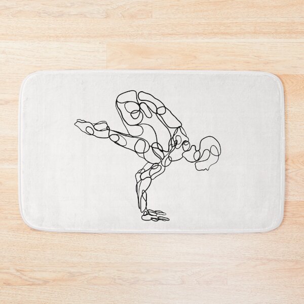 Item preview, Contour Line Yoga-Crane Pose 1  designed and sold by FranksArtWorld.