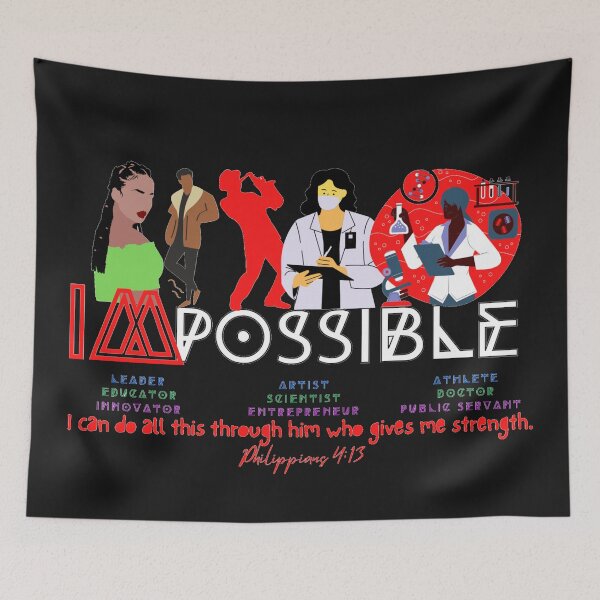 Item preview, IMpossible...Phillipians 4:13 designed and sold by KaiKwercreation.