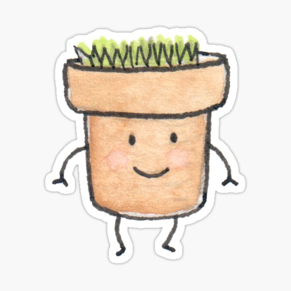 Item preview, Little Potted Plant designed and sold by LittleBeanShop.