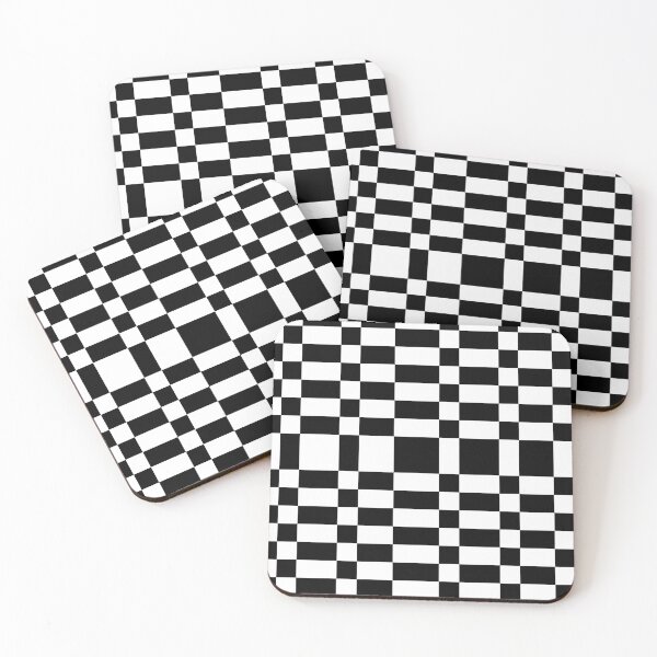 Item preview, Alternate Zebra Panda Pixel White and Black Designs Camouflage Repeating Retro Vintage Patterns designed and sold by TeachUrb.