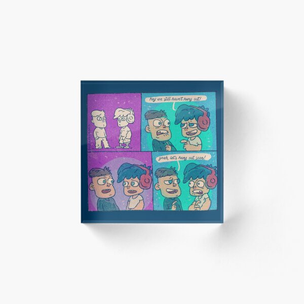 Let's hang out soon! Acrylic Block