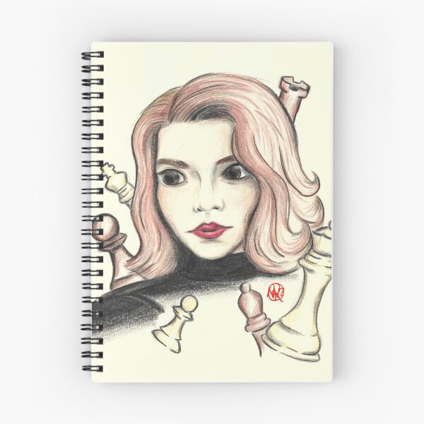 Item preview, Elizabeth Harmon The Queen's Gambit Chess Pieces Design designed and sold by VergiliusDesign.
