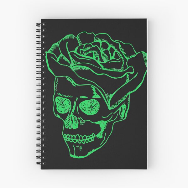 Item preview, 3d flower green skull sketch designed and sold by wodra.