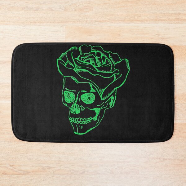 Item preview, 3d flower green skull sketch designed and sold by wodra.