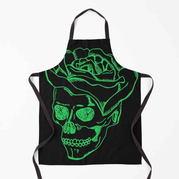Item preview, 3d flower green skull sketch designed and sold by wodra.