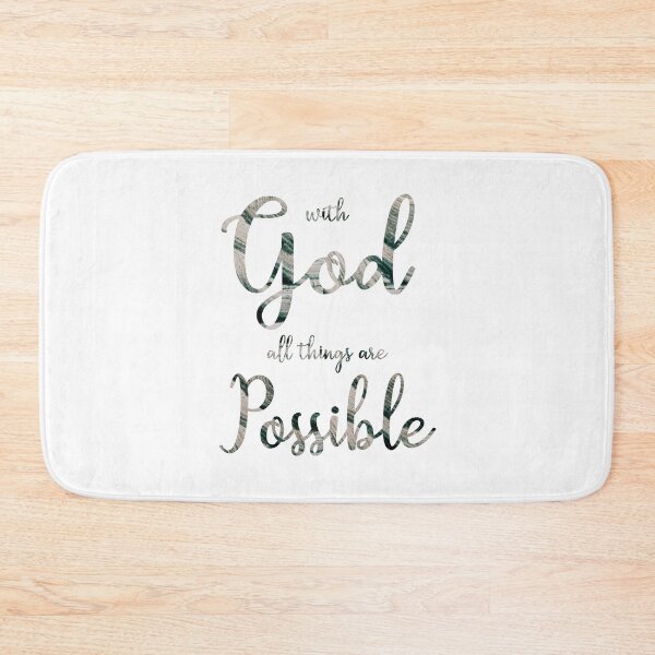 Item preview, With God All Things Are Possible - Matthew 19:26 - Bible Verse designed and sold by cannevas.