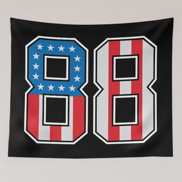 Item preview, 88 American Lucky Number Eighty-eight United States Flag designed and sold by Urosek.