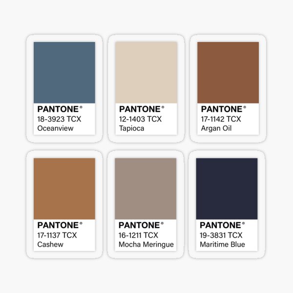 Pantone Colors Transparent Stickers For Sale Redbubble
