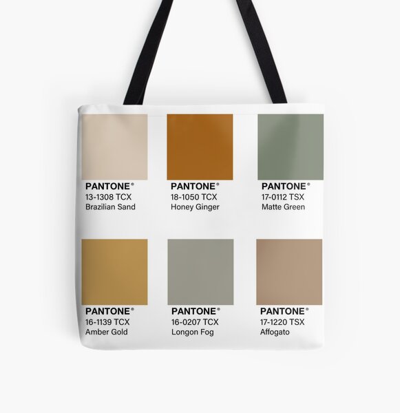 Brown Beige And Blue Pantone Color Swatch Pack Tote Bag By Jadeillustrates Redbubble