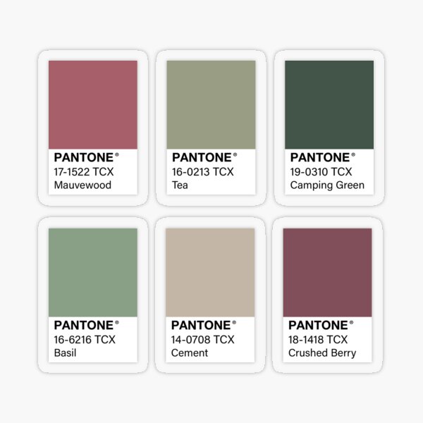 Pantone Colors Transparent Stickers For Sale Redbubble
