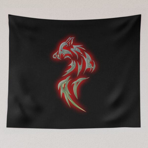 Item preview, Artistic Neon Fox Sticker And Shirt Design designed and sold by Glike.